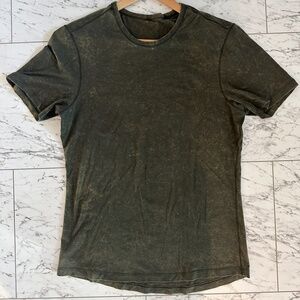 Lululemon Men's 5 Year Basic T-Shirt - Cloudy Wash - Dark Olive - Small